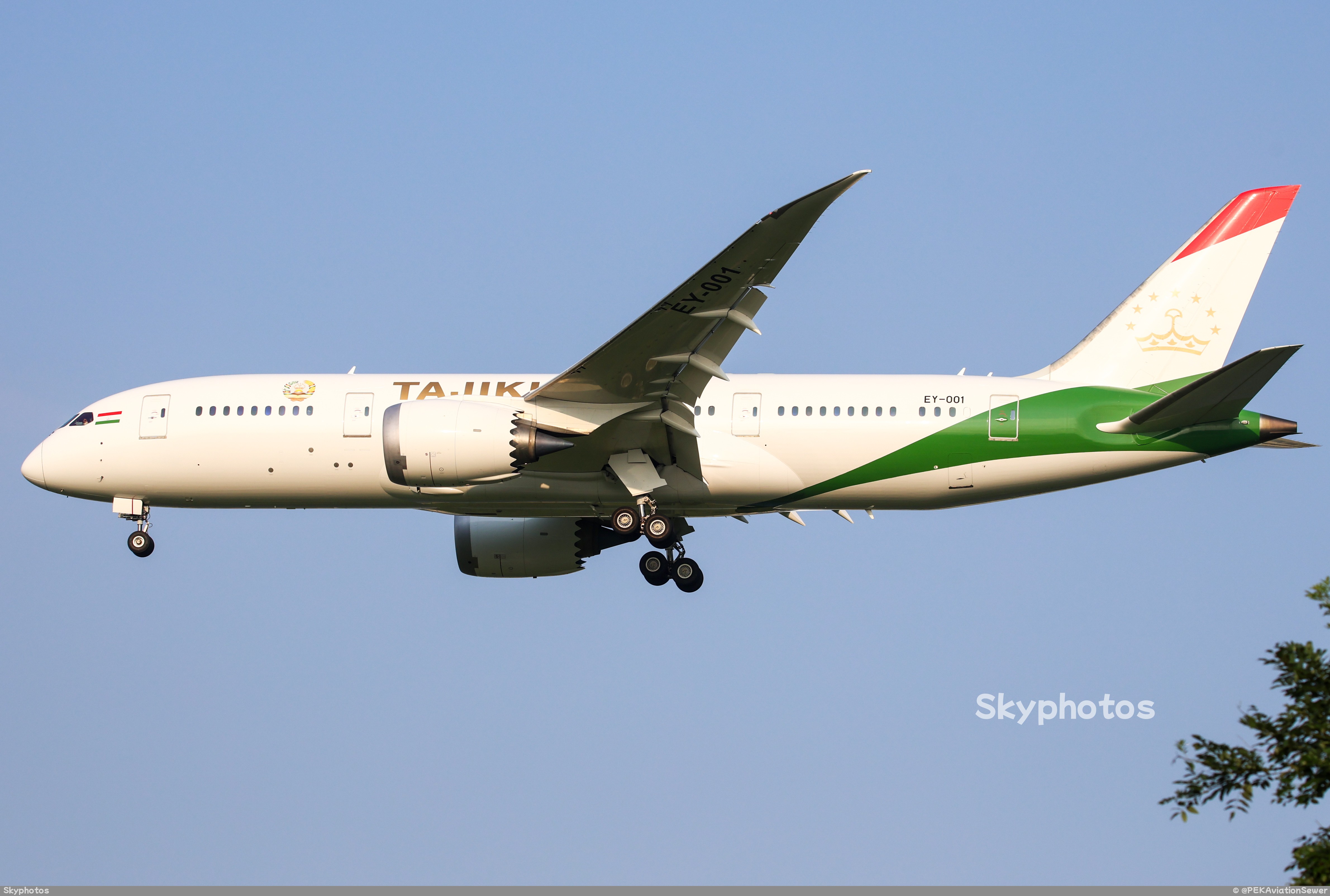 塔吉克斯坦政府 Boeing 787-9